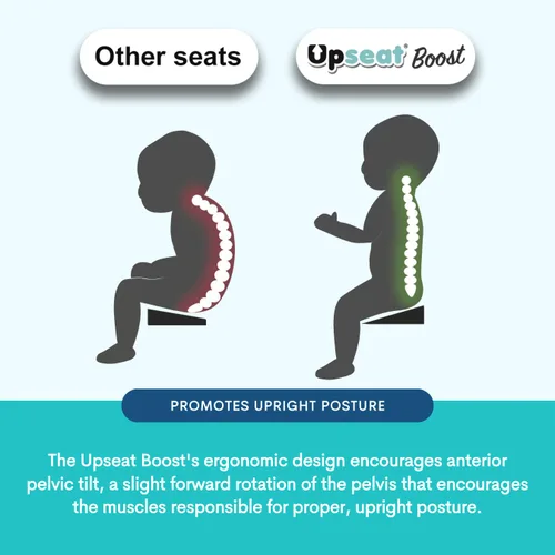 Vista 7 de Upseat Boost - El asiento elevador ergonómico original para mesa de comedor, desarrollado con fisioterapeutas para fomentar la postura, altura