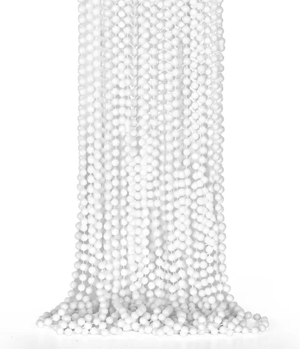 Vista 27 de EOBOH 50 PCS Collares de Cuentas de Mardi Gras, Metálicos 10 Tipos de Collares de Cuentas Recuerdos de Fiesta, Collar de Mardi Gras de 33