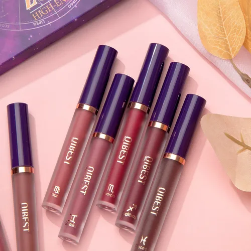 Vista 9 de BestLand Kit de maquillaje de labios mate de 12 piezas, lápiz labial líquido aterciopelado, impermeable, de larga duración, duradero, signos