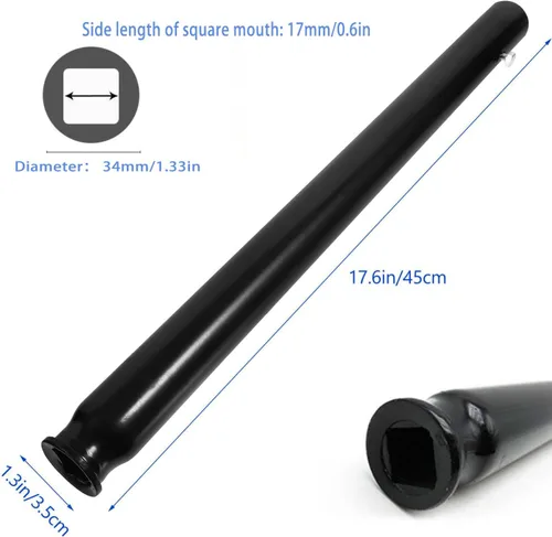 Vista 2 de iplusmile Manija de gato hidráulico horizontal de 3 toneladas, manija de repuesto para gato de piso, palanca de poste inferior, accesorios para gato