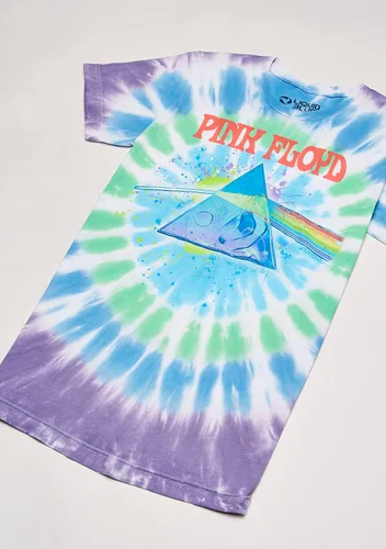 Vista 3 de Liquid Blue Men's Pink Floyd Dark Side Oil Paint Tie Dye Short Sleeve T-Shirt