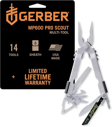 Vista 4 de Gerber Gear MP600 Multiherramienta de alicates – Fabricado en Estados Unidos – Pro Scout, 13 herramientas