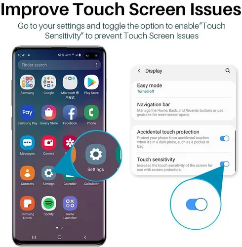 Vista 7 de [Paquete de 2] Protector de pantalla de privacidad compatible con Samsung Galaxy Note 10 Plus Note 10+ Note 10 Plus 5G