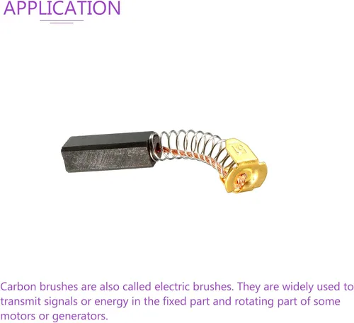 Vista 5 de DMiotech Paquete de 4 cepillos de carbono de 0.787 in x 0.276 in x 0.236 in para motor eléctrico