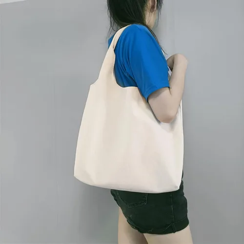 Vista 7 de Canvas Reusable Grocery Bags Heavy Duty, Foldable Large Canvas Tote Bag with Handles, Holds 50 lbs Canvas Shopping Bags