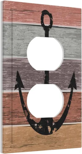 Vista 74 de Cubiertas decorativas para placa de interruptor, bandera estadounidense, receptáculo de 1 banda, placa de pared dúplex, cubierta de interruptor