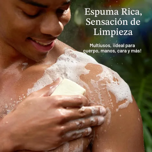 Vista 4 de Barra de jabón mágico puro de castilla Dr. Bronner's - Hecho con aceites certificados orgánicos regenerativos - Para cara, cuerpo, cabello, barras