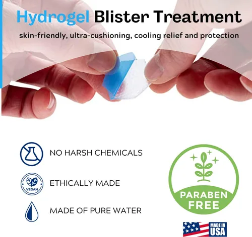 Vista 2 de Medagel Hexagels Plus Aloe Vera Almohadillas de hidrogel sin parabenos y SilverSeal Apósito para quemaduras y heridas, almohadillas de hidrogel