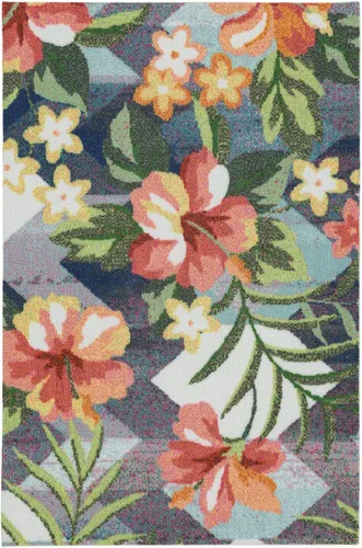 Vista 3 de DECOMALL Tapete pequeño de 2 x 3 pies para puerta, para porche, patio, balcón, terraza, patio, multicolor, 24 x 36 pulgadas