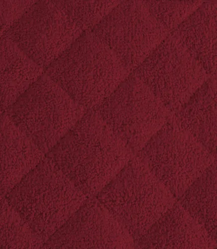 Vista 3 de DII - Agarradera acolchada, 100% algodón, colección Terry básica, color vino, 3 piezas