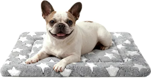 Vista 45 de Tapete cama para perro, almohadilla reversible para jaula y linda cama para perros - Alfombrilla lavable a máquina para perrera con ultra suave
