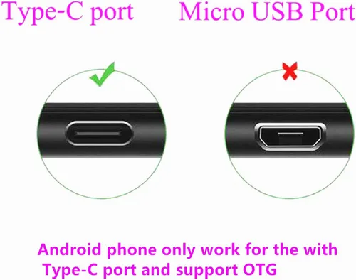 Vista 6 de Mini Ventilador de Teléfono Celular 2 en 1 Ventilador Compatible con iPhone, iPad, Teléfono Inteligente Android, Tableta - Colorido y Potente