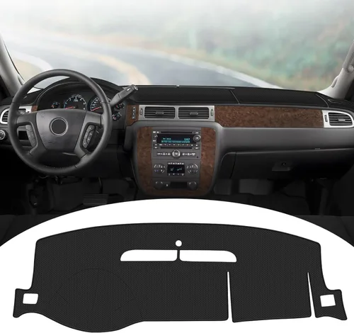 Vista 51 de FIILINES Cubierta para tablero Compatible con Mazda 3 2010-2013 Accesorios Tapete para tablero para Mazda 3 Accesorios Tapete para salpicadero