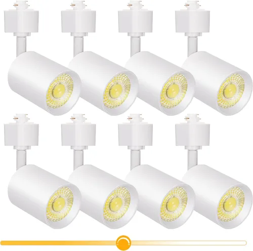 Vista 10 de VANoopee Cabezales de iluminación LED regulables de 10 W, tipo H, accesorios de repuesto de luz de riel brillante 3000 K, foco de techo blanco