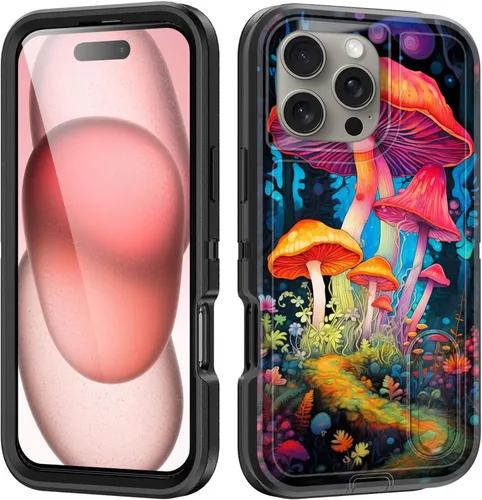 Vista 63 de Funda para iPhone Air con soporte integrado, a prueba de golpes, polvo y caídas, 3 capas, grado militar, funda protectora para iPhone Air de 6.5