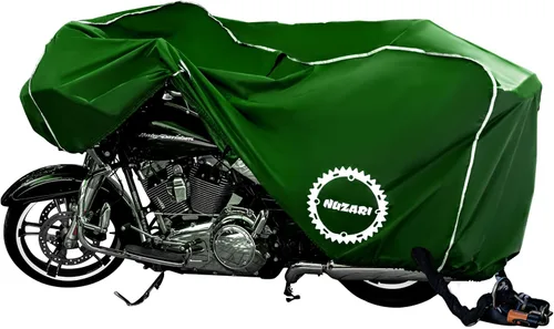 Vista 27 de Nuzari Funda Resistente Pequeña de 250cc para Motocicleta - Fundas Impermeables para Motocicletas para Almacenamiento al Aire Libre - Funda