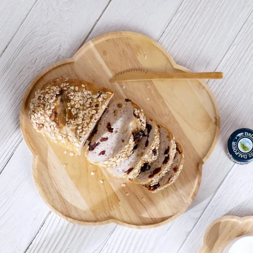 Vista 5 de GOODSDECO Juego de platos de madera, platos de madera, platos de aperitivo de madera, cargadores para platos llanos, manteles individuales de madera