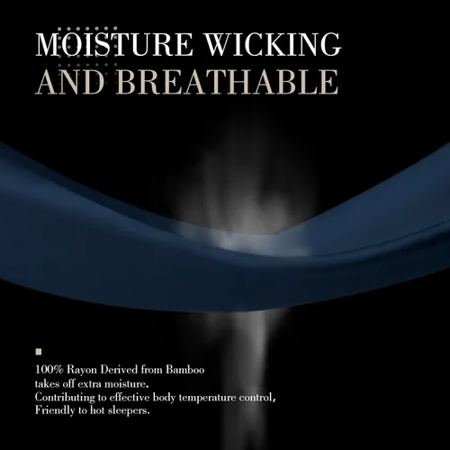 Vista 95 de WishSmile Juego de 2 fundas de almohada estándar refrescantes, transpirables, frescas, sedosas, suaves, de rayón derivado de tela de bambú