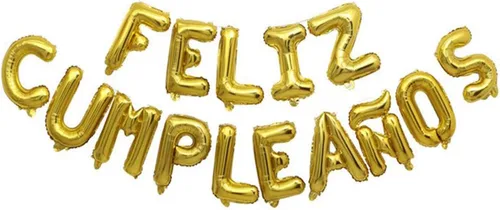 Vista 5 de ZHENGYE Globos Negros de Feliz Cumpleanos con Letras Pequeñas Conectadas Pancarta de Globos Globos de Feliz Cumpleaños Globos de Papel de Aluminio
