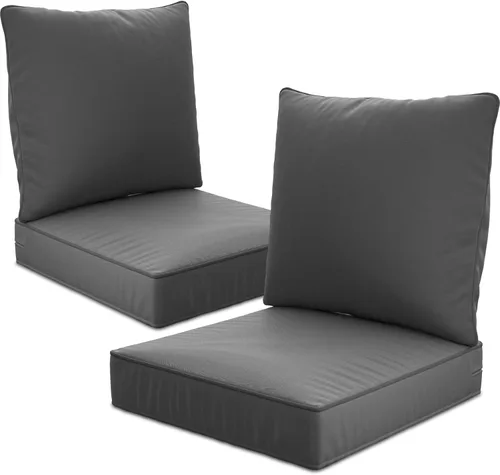 Vista 47 de Cojines de Asiento Profundo para Exteriores de 22" x 22" x 6" - Impermeables y Resistentes a la Decoloración, Cojines de Reemplazo para Muebles