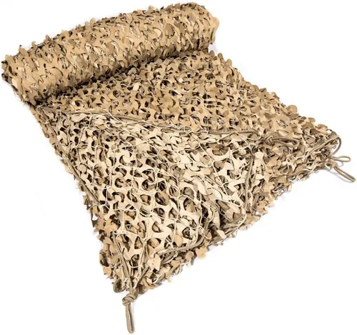 Vista 4 de CamoSystems Red de camuflaje reforzada Redes de camuflaje 3D, impermeable y protección UV, tela silenciosa antidesgarro