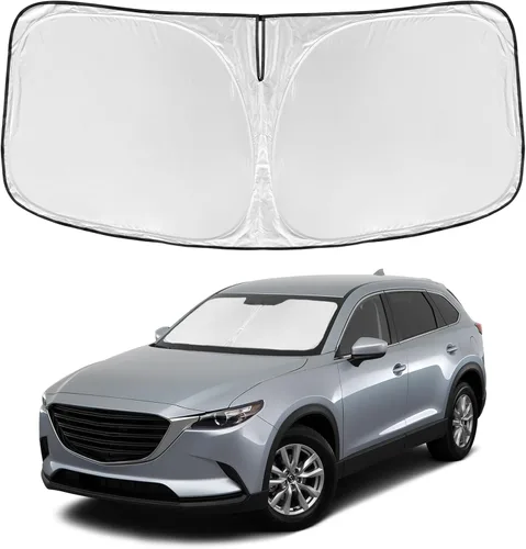 Vista 199 de Parasol de 2025 capas para parabrisas, ajuste personalizado, tela 240T, parasol retráctil que bloquea los rayos ultravioletas, accesorios