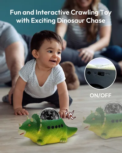 Vista 4 de Proyector de luz nocturna de dinosaurio para niños, 8 colores cambiantes, 14 sonidos de sueño, rotación de 360°, luces de proyección