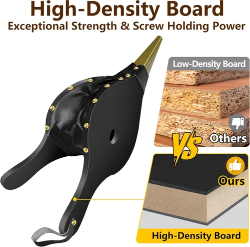 Vista 3 de Amagabeli - Fuelle de chimenea de 17 x 7.5 pulgadas grande, soplador de aire de madera con boquilla fundida para acampar al aire libre, barbacoa