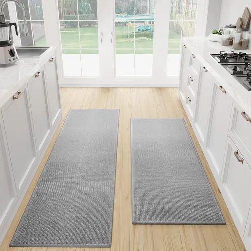 Vista 39 de SUMLANS Tapete de Cocina 1 PCS, Alfombras Acolchadas Antideslizantes para Piso de Cocina, Tapete Corredor Absorbente de Comodidad para Estar de Pie