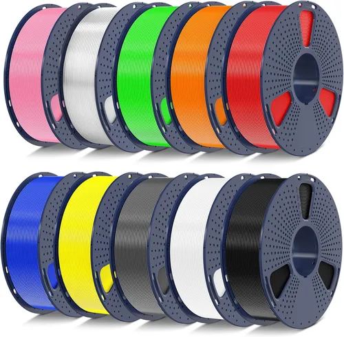 Vista 40 de SUNLU - Filamento PETG de 1.75 mm, resistente para impresora 3D, FDM, encordado ultrabaja, adhesión de capa excepcional y alta tenacidad