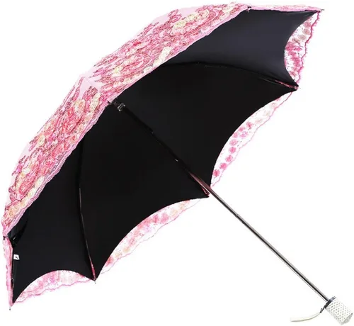 Vista 16 de Honeystore - Parasoles de encaje de flores para fiesta de boda, paraguas nupcial de encaje
