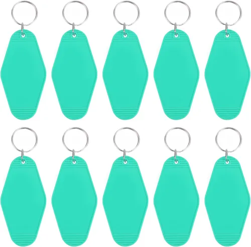 Vista 36 de PATIKIL Vintage Motel Llavero, en blanco Hotel Llaveros Llaveros