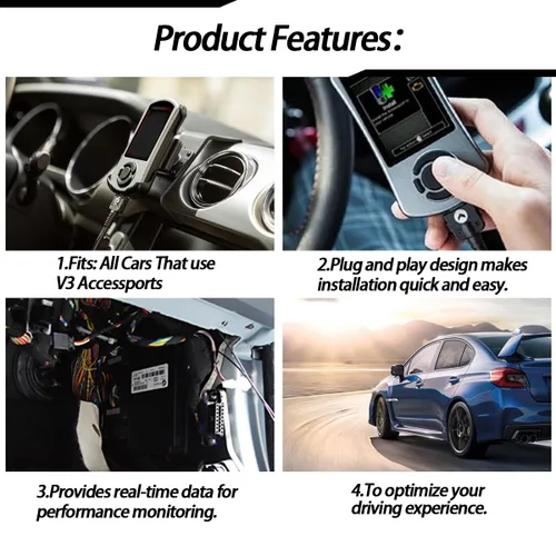 Vista 6 de XTPTFABS Puerto de acceso OBD2 OBDII Cable compatible con cable V3 Sub-aru Ford VW WRX STI Focus Evo BMW, se adapta a: todos los autos que utilizan