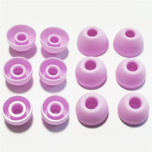 Vista 6 de Almohadillas de silicona para Beats Fit Pro, Studio Buds, Powerbeats Pro 2, Solo Buds, 6 pares de puntas de repuesto S/M/L, aislamiento de ruido