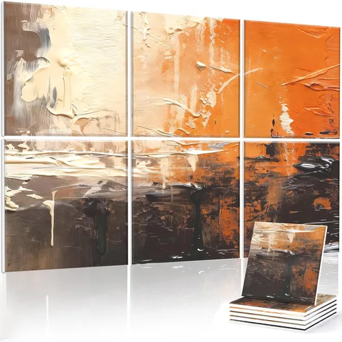 Vista 26 de JBER Paneles acústicos artísticos decorativos, paquete de 6 paneles acústicos artísticos para decoración de pared con autoadhesivo, adecuados