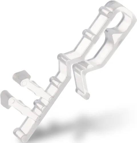 Vista 8 de Clips ciegos para cenefa de 1.6 pulgadas, clips de cenefa de ventana de canal oculto de plástico transparente, piezas de accesorios para persianas