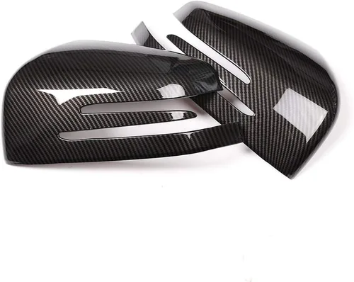 Vista 6 de METYOUCAR 2 piezas de fibra de carbono para coche ABS lateral espejo retrovisor tapa cubierta ajuste para Mercedes Benz ML GL 2013-2016 GLE GLS