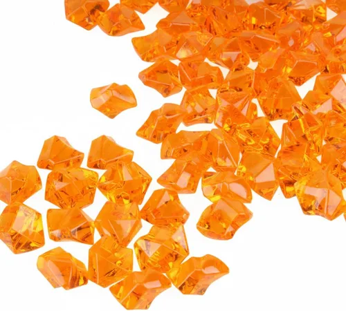Vista 9 de PMLAND Rocas de hielo falsas transparentes – 180 piezas grandes de gemas acrílicas negras trituradas de diamantes de plástico para centros de mesa