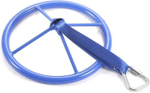 Vista 3 de letsgood Ninja Swing - Rueda de obstáculos para niños, rueda giratoria de 360 para carrera de obstáculos al aire libre, juego de columpios