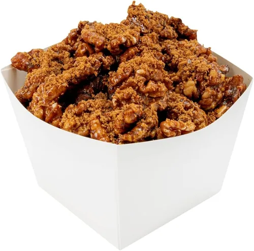 Vista 82 de Restaurantware -Bio Tek - Cajas de aperitivos de 4.3 x 3.2 pulgadas, 200 cajas desechables para papas fritas – Forro de polietileno, apto para frío