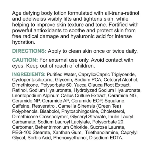 Vista 6 de Replenix Retinol Smooth + Tighten Loción corporal, crema corporal iluminadora antienvejecimiento de grado médico para celulitis y piel flácida