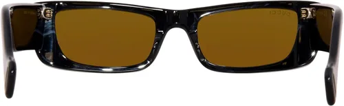 Vista 4 de Gucci GG0516S 014 VerdeBronce Rectangular 2.047 in Gafas de sol para mujer, VerdeDoradoLogotipo de bronceFlash