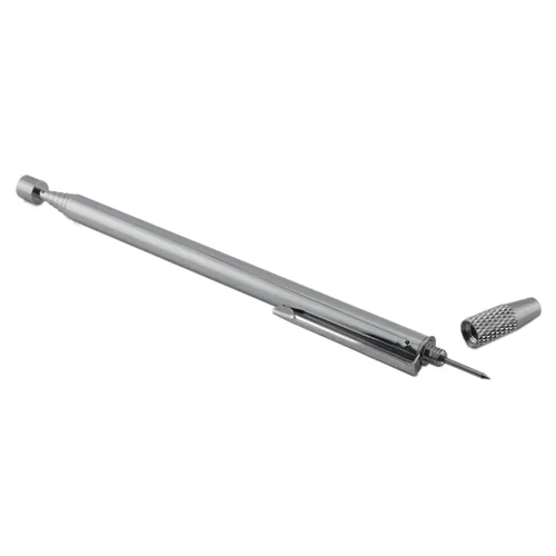 Vista 2 de Herramienta magnética de recolección Master Magnetics 07565, telescópica, recuperación de imán con punzón, 25 pulgadas de longitud, 3 lb de sujeción