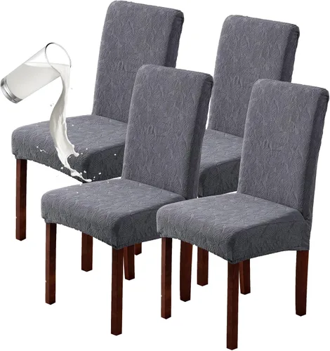 Vista 32 de Genina Fundas impermeables para sillas Parsons de comedor, fundas elásticas para sillas Parsons para comedor, cocina, funda protectora para silla