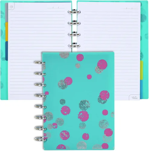 Vista 79 de Talia - Cuadernos de notas con tapas, planificador, personalizables, (Rosa de los 90, Junior (5.5 pulgadas x 8.5 pulgadas))