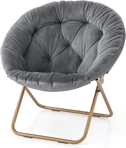 Vista 17 de Magshion Silla de Platillo para Adultos, Cómoda Silla de Descanso para Sala de Estar para Rincón del Dormitorio, Dormitorio Universitario