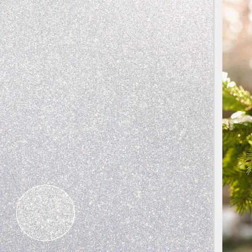 Vista 12 de NINETREX Película de privacidad para ventana, película esmerilada de vitrales, calcomanías decorativas de vinilo 3D, adhesivo estático no adhesivo