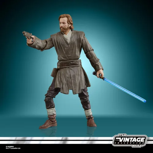 Vista 5 de STAR WARS The Vintage Collection Obi-Wan Kenobi (Showdown) y Darth Vader (Showdown), Obi-Wan Kenobi - Figuras de acción de 3.75 pulgadas, paquete