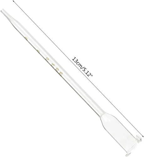 Vista 6 de Probador de medidor de alcohol para vino Alcohol 5.1 in Probador de medidor de alcohol transparente