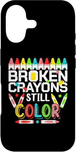 Broken Crayons Still Color Mental Health Awareness Men Women Case for iPhone 17